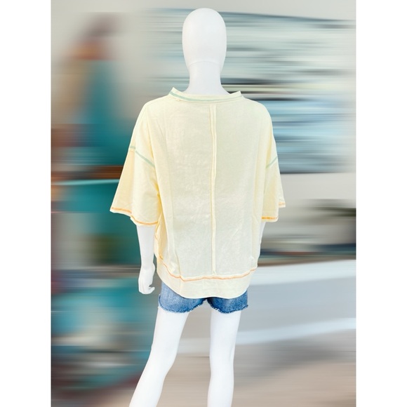 PEACH LOVE CALIFORNIA Party time oversized tee sz S M L - Picture 9 of 9